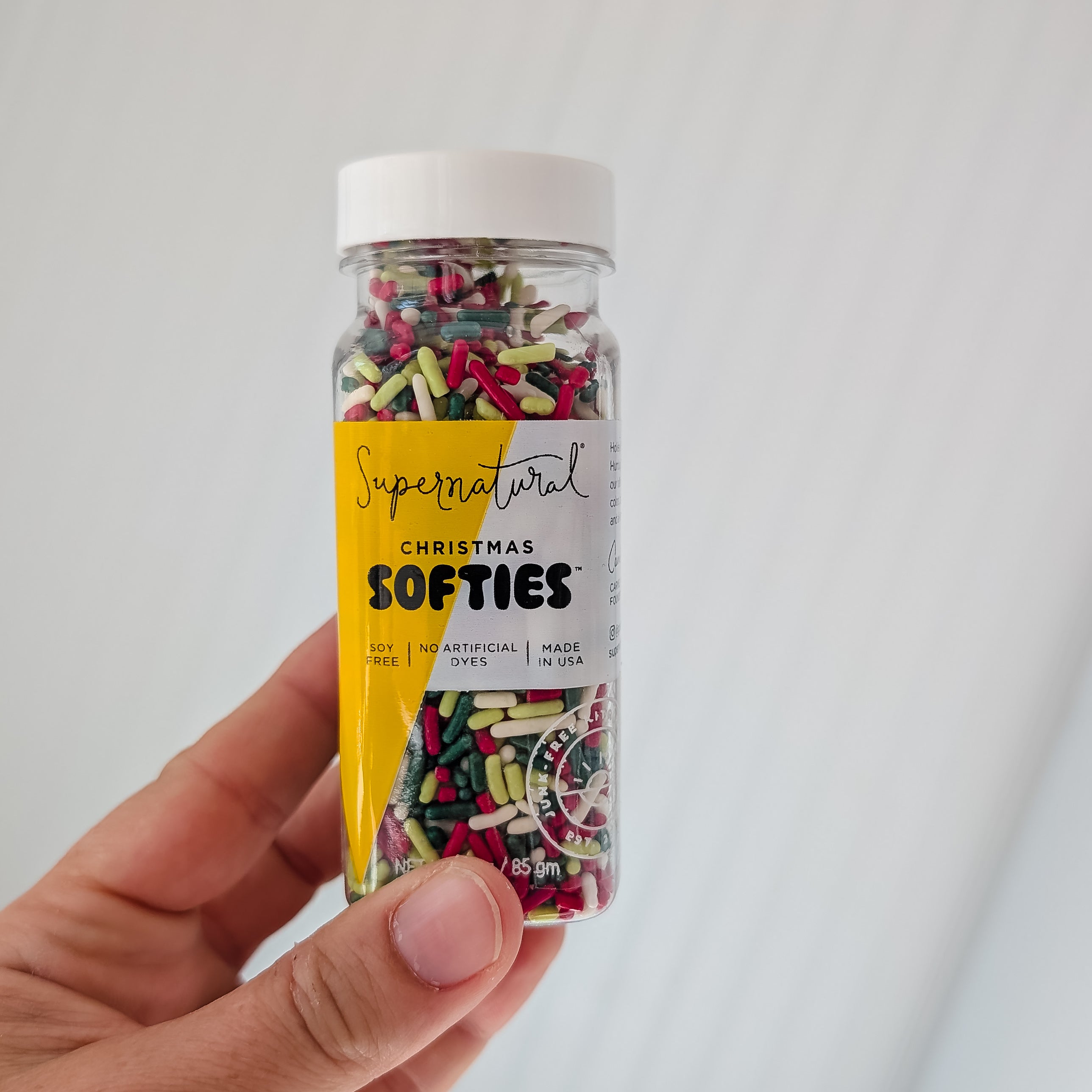 Dye-Free Christmas Softies Sprinkles