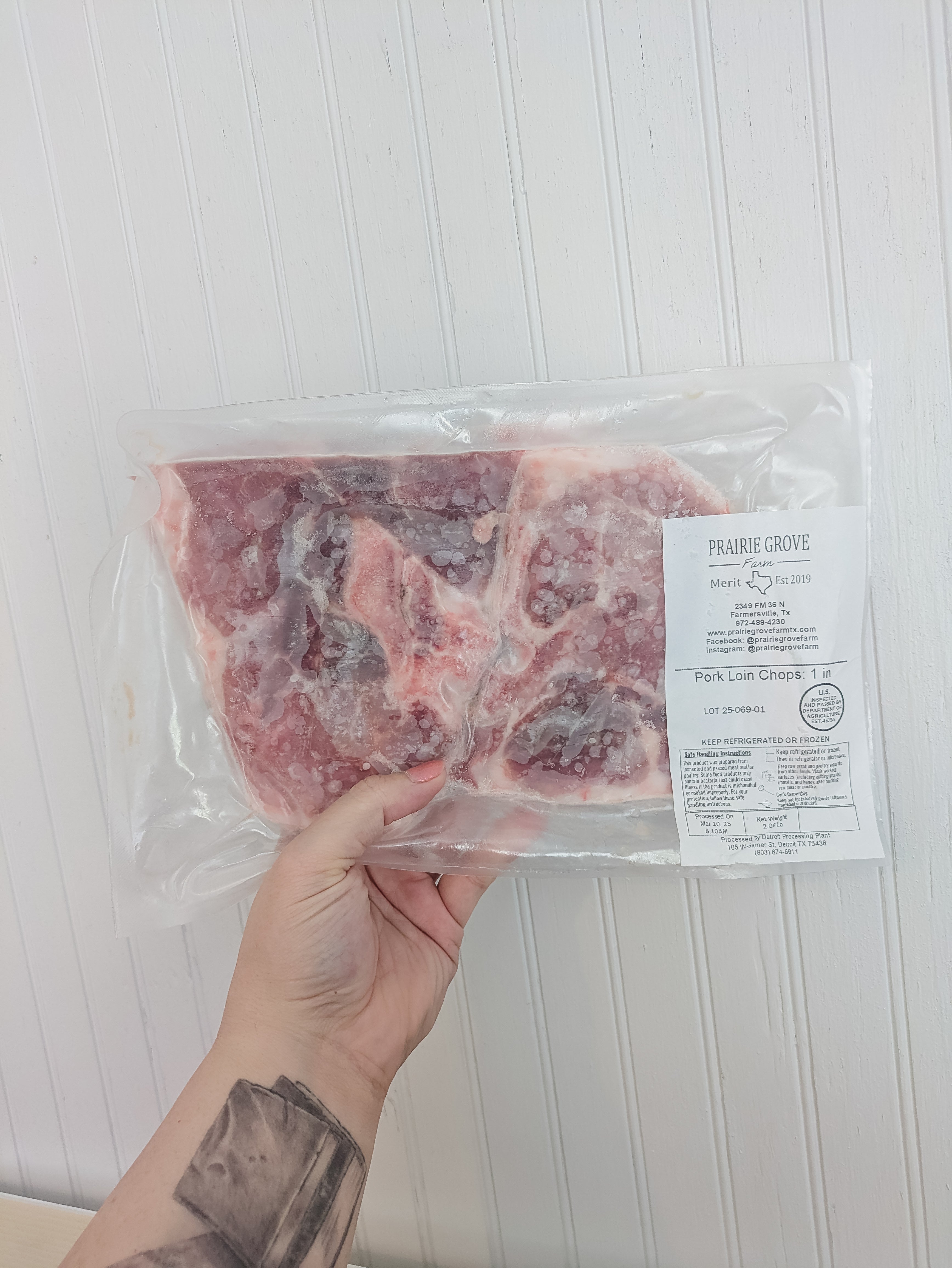 Pork Chops from Prairie Grove Farm
