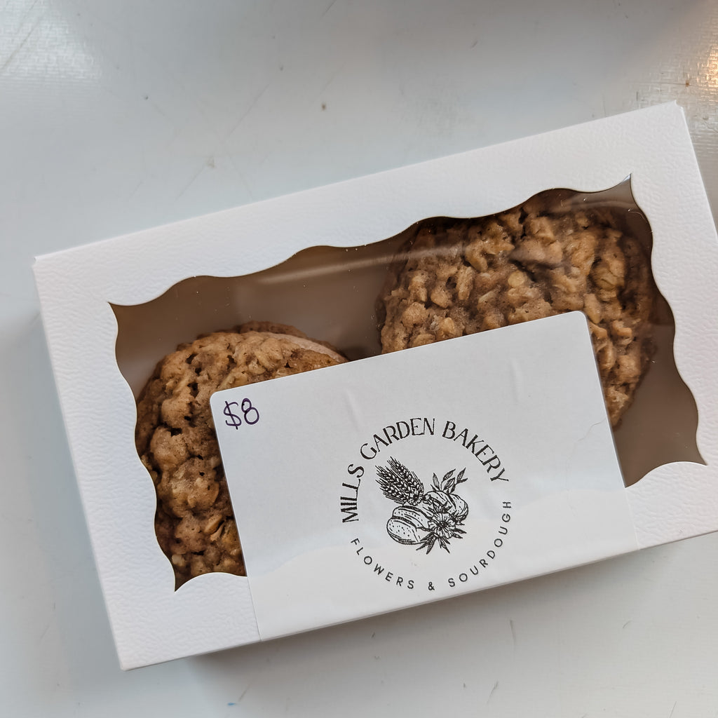 Sourdough oatmeal cream sandwich