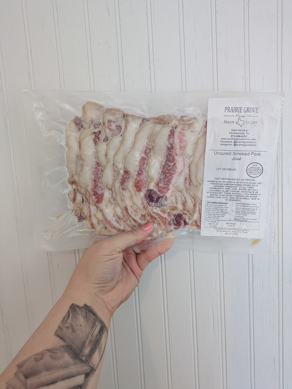 Jowl Bacon from Prairie Grove Farm